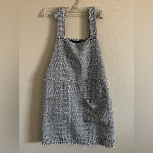 Forever 21 Black/White Overall Tweed Dress- Size Small